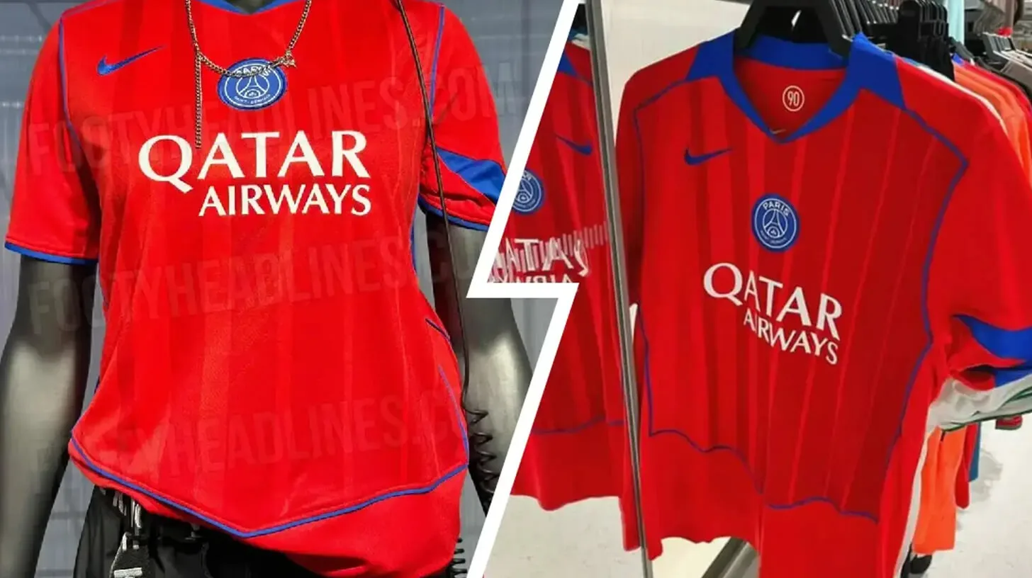 PSG le nouveau maillot rouge third fait sensation avec son clin d'œil aux années 2000