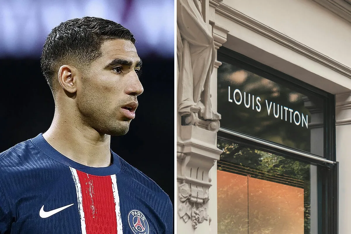 Achraf Hakimi au cœur d'une polémique avec Louis Vuitton