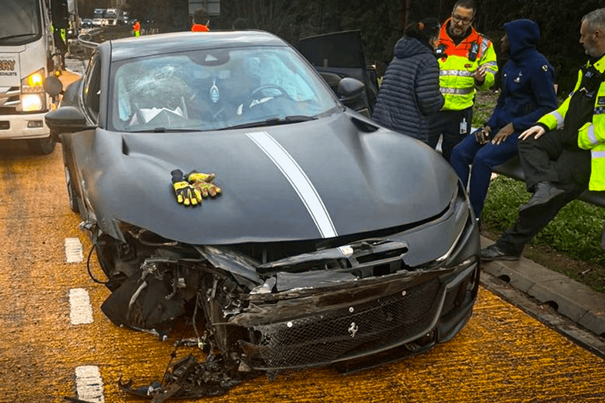 Kolo Muani victime d’un accident : sa Ferrari réduit en épave